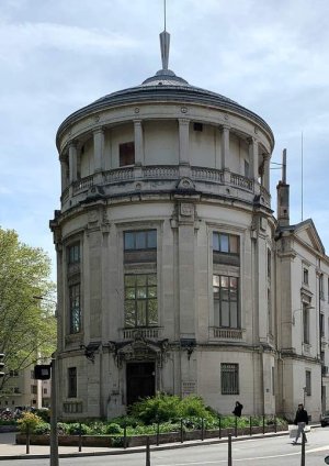 Exterior view of the Guimet Natural History Museum building in Lyon