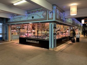 Interior view of Bahadourian store inside Halles de Lyon-Paul Bocuse market