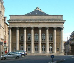 Facade of the Opéra de Dijon theatre in Burgundy, France