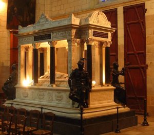 Cenotaph of General Juchault de La Moricière inside Nantes Cathedral