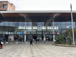 Main entrance of Gare de Lyon-Part-Dieu railway station