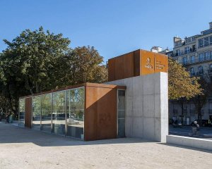 Exterior entrance of the Paris Sewer Museum building
