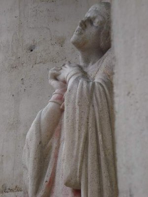 Statue of Joan of Arc by Maxime Real del Sarte outside Sainte-Jeanne-d'Arc Church