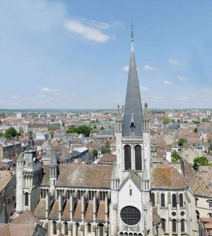Church of Notre-Dame in Dijon seen from the Philippe le Bon tower