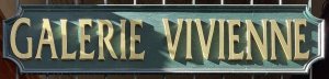 Plaque showing the name Galerie Vivienne in Paris