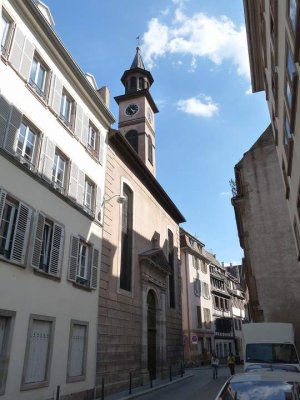 Exterior view of Église Saint-Louis church in Strasbourg