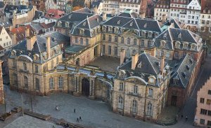 Facade of Palais Rohan housing the Strasbourg Museum of Fine Arts