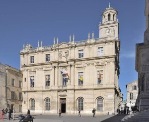 Town hall building situated at Place de la République in Arles