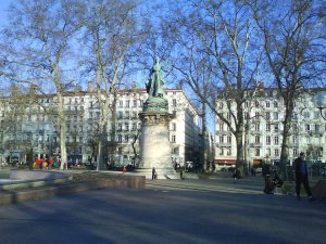 The Statue of the Republic located at Place Carnot in Lyon, France