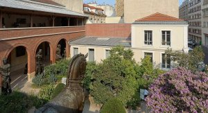 Exterior view of the house and garden at Musée Bourdelle in Paris