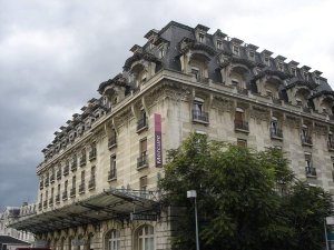 Southeast facade of Hôtel Terminus near Perrache station in Lyon