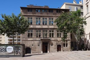 Facade of Maison Diamantée, former Vieux Marseille museum and current Marseille 2013 headquarters