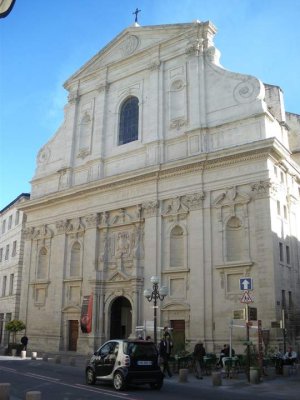 Exterior view of Musée Lapidaire in Avignon, France showcasing historic stone architecture