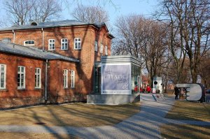 Facade of the International Theatre Institute and Main Medical Library in Warsaw
