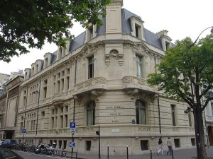 Facade of the Ecole Normale de Musique de Paris Alfred Cortot building