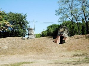 Roman amphitheatre ruins at Purpan-Ancely in Toulouse, France