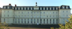 Back side view of Lycée Joachim-du-Bellay, the former Saint Serge abbey in Angers, France