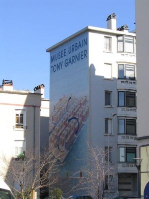Entrance access to Musée Tony Garnier in Lyon, France