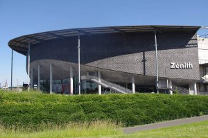 Exterior view of Zenith de Lille concert hall building