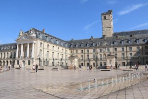 Facade of the Palace of the Dukes of Burgundy in Dijon