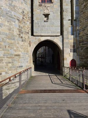 Historic Porte Mordelaise Renaissance gate entrance in Rennes