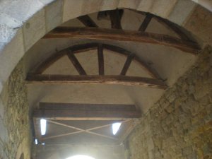 Interior view of the Portes Mordelaises fortified gate in Rennes