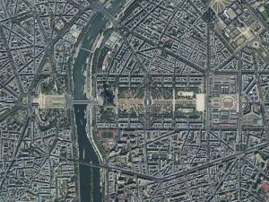 aerial view of jardin du trocadero in paris showing garden layout and surrounding cityscape