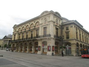 Reims Opera House facade seen from Rue de Chanzy