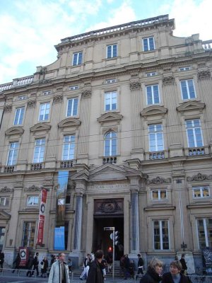 Entrance of Palais Saint-Pierre housing the Musée des Beaux-Arts de Lyon