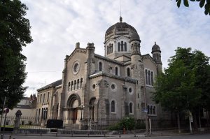 Exterior view of the Synagogue of Dijon in Côte-d'Or, France