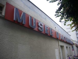 Exterior view of Reims Champagne Automobile Museum building in Marne France