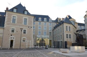 Facade of Logis Barrault, home to the Fine Arts Museum in Angers, France