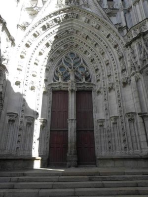 Saint-Yves portal entrance of Nantes Cathedral exterior