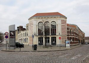 Facade of the Regional Conservatory of Lille historic music academy building