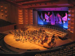 Pipe organ inside Auditorium Maurice-Ravel in Lyon