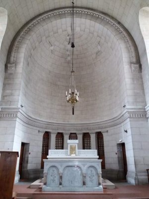 Choir area of Chapelle Sainte-Croix interior in Lyon