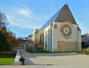 Toussaint Abbey historic building in Angers France