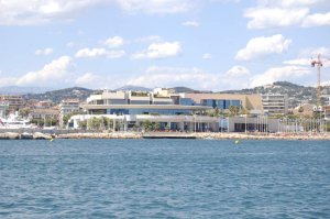 Exterior view of the Palais des Festivals et des Congrès in Cannes