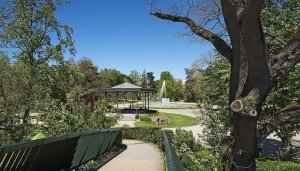 Bandstand and fountain in the Garden of the Grand Rond in Toulouse
