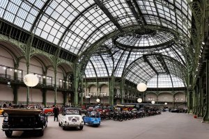 Interior overview of the Grand Palais during Bonhams auction event