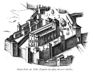 Illustration of Basilique Saint-Just de Lyon from historical church book