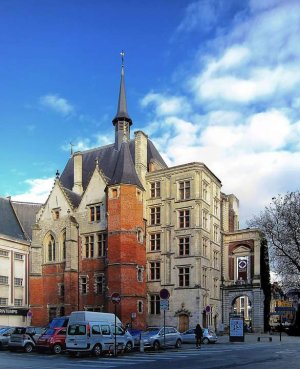 Historic Palais Rihour building in Lille, former Dukes of Burgundy Palace