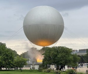 Summer Olympics cauldron in the Tuileries Garden, Paris