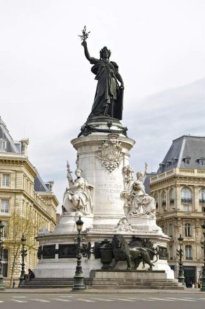 Monument to the Republic at Place de la République in Paris