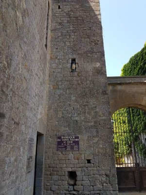 Exterior view of Basilica of St. Nazaire and St. Celse in Carcassonne