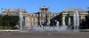 Facade of the Prefecture building at Place de la République in Lille, northern France