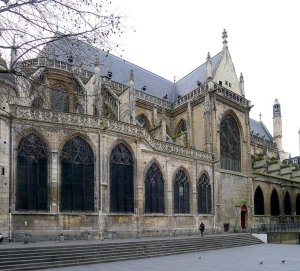 North facade of Saint-Merri church in Paris showing detailed stone architecture