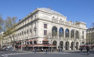 Facade of Théâtre du Châtelet historic theater in Paris