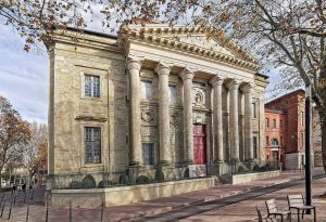 Facade of Basilica Notre-Dame de la Daurade in Toulouse with ornate architectural details