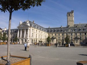 Palace of the Dukes of Burgundy viewed from Liberation Square in Dijon before renovation